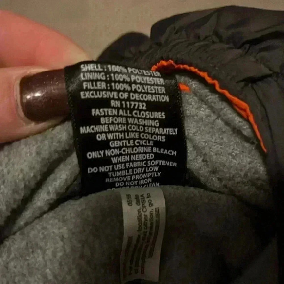 Zero exposure, Orange and gray, winter jacket. Boys reflective warm - Picture 7 of 7